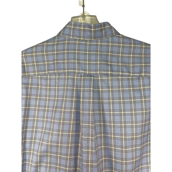 Jos A Bank Travelers Collection Mens Plaid Long Sleeve Button Up Shirt Size L - Picture 4 of 5